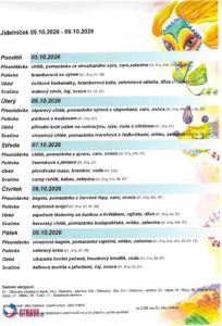 Jídelníček 5.10..-9.10. 2026